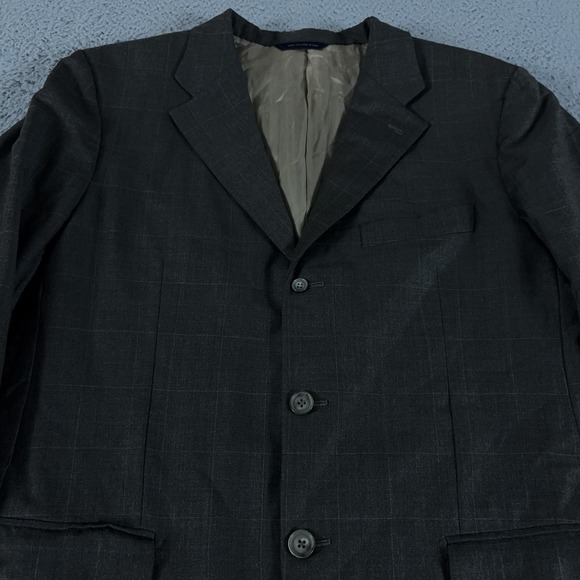Ermenegildo Zegna Blazer Mens 42R Windowpane Brooks Brothers Golden Fleece 3-Btn
